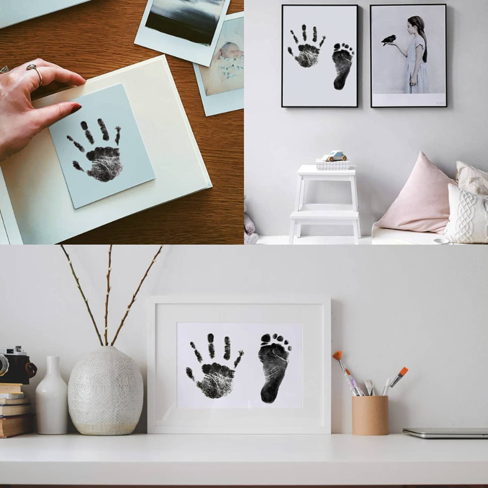 Baby Hand- und Fußabdruck Tintenkissen