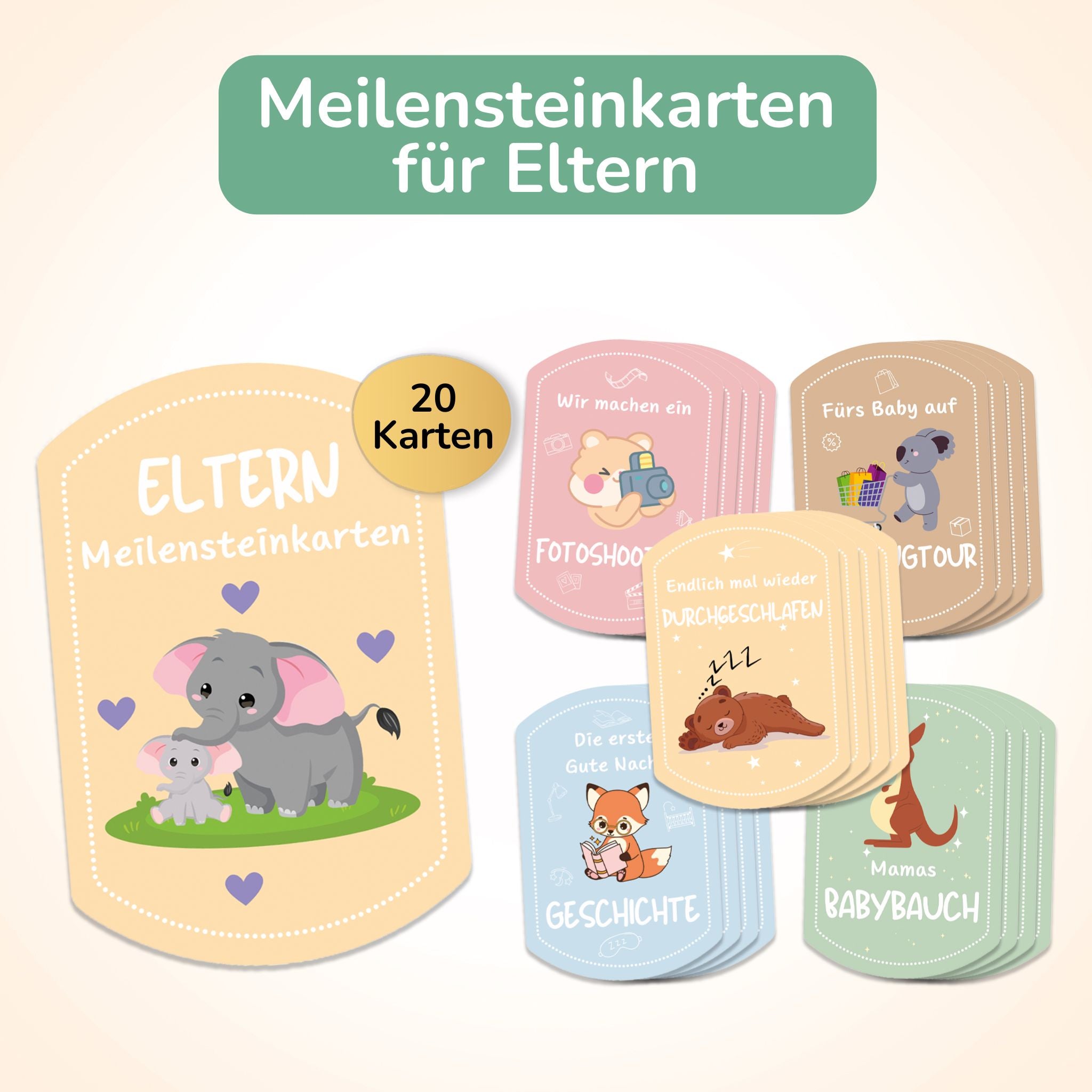 Meilenstein Erweiterungssets - 20 Karten