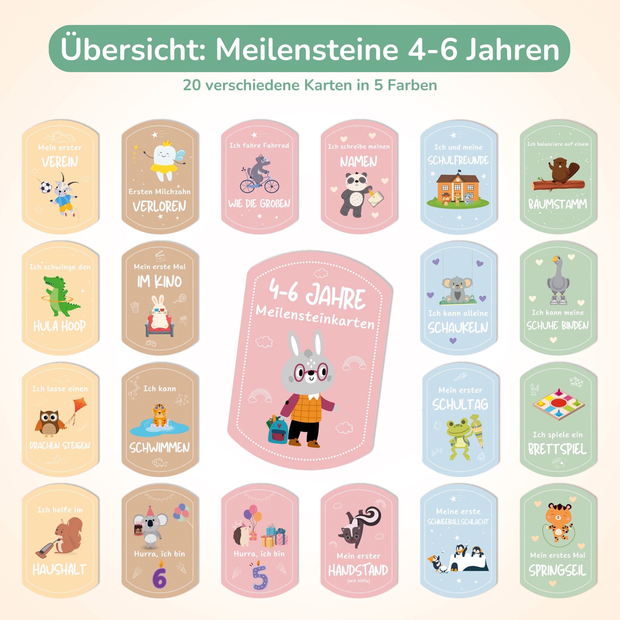 Basis Meilensteinset - 60 Karten inkl. Zeitkapsel