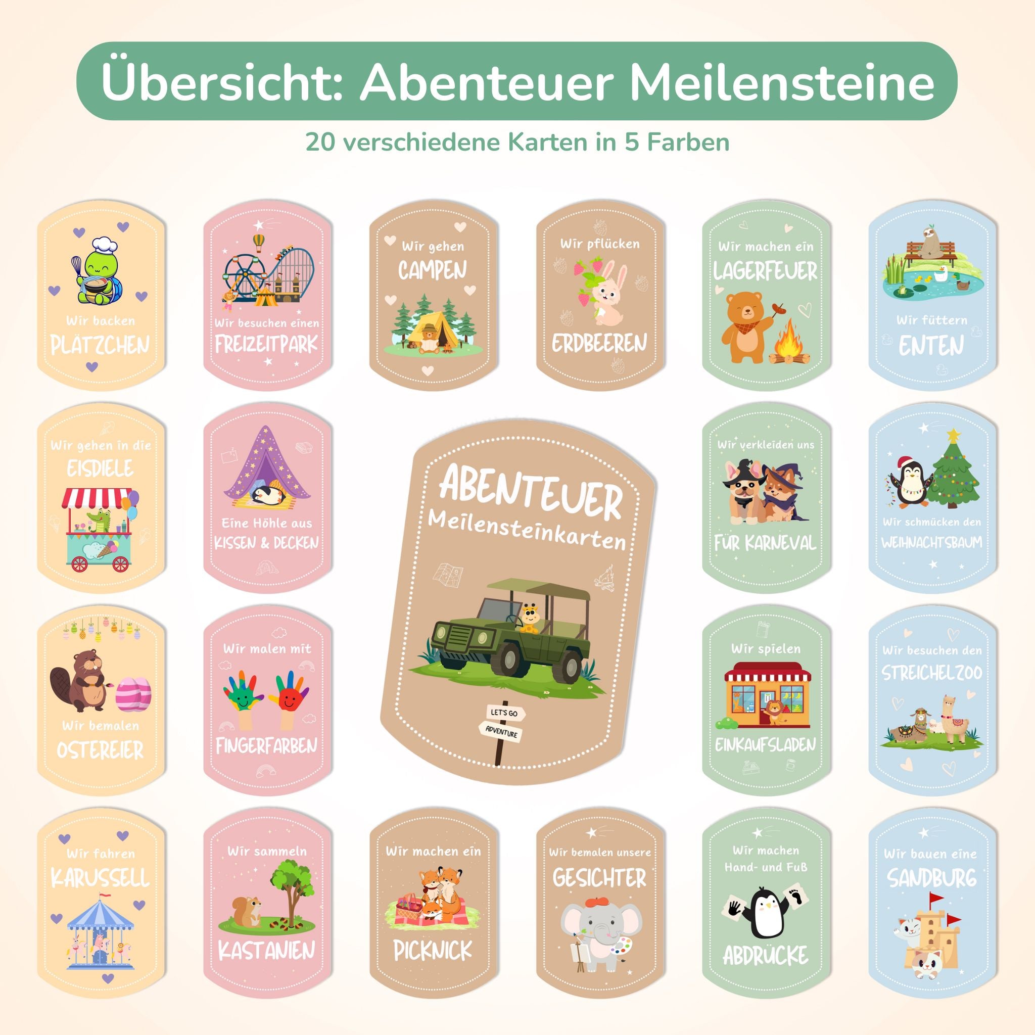 Basis Meilensteinset - 60 Karten inkl. Zeitkapsel