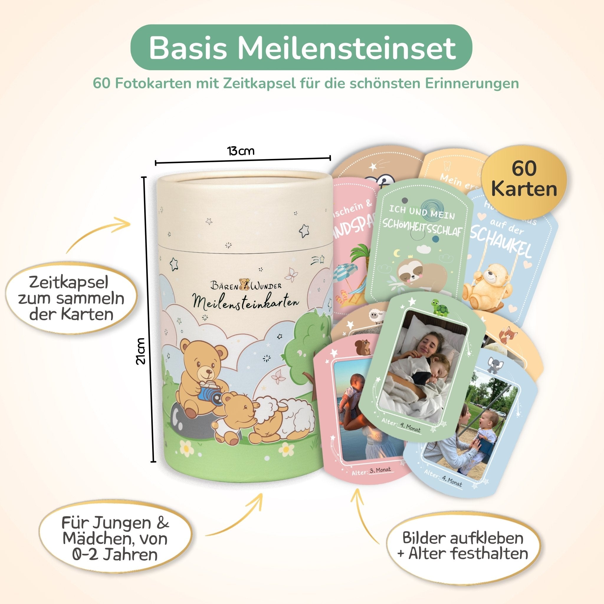 Basis Meilensteinset - 60 Karten inkl. Zeitkapsel