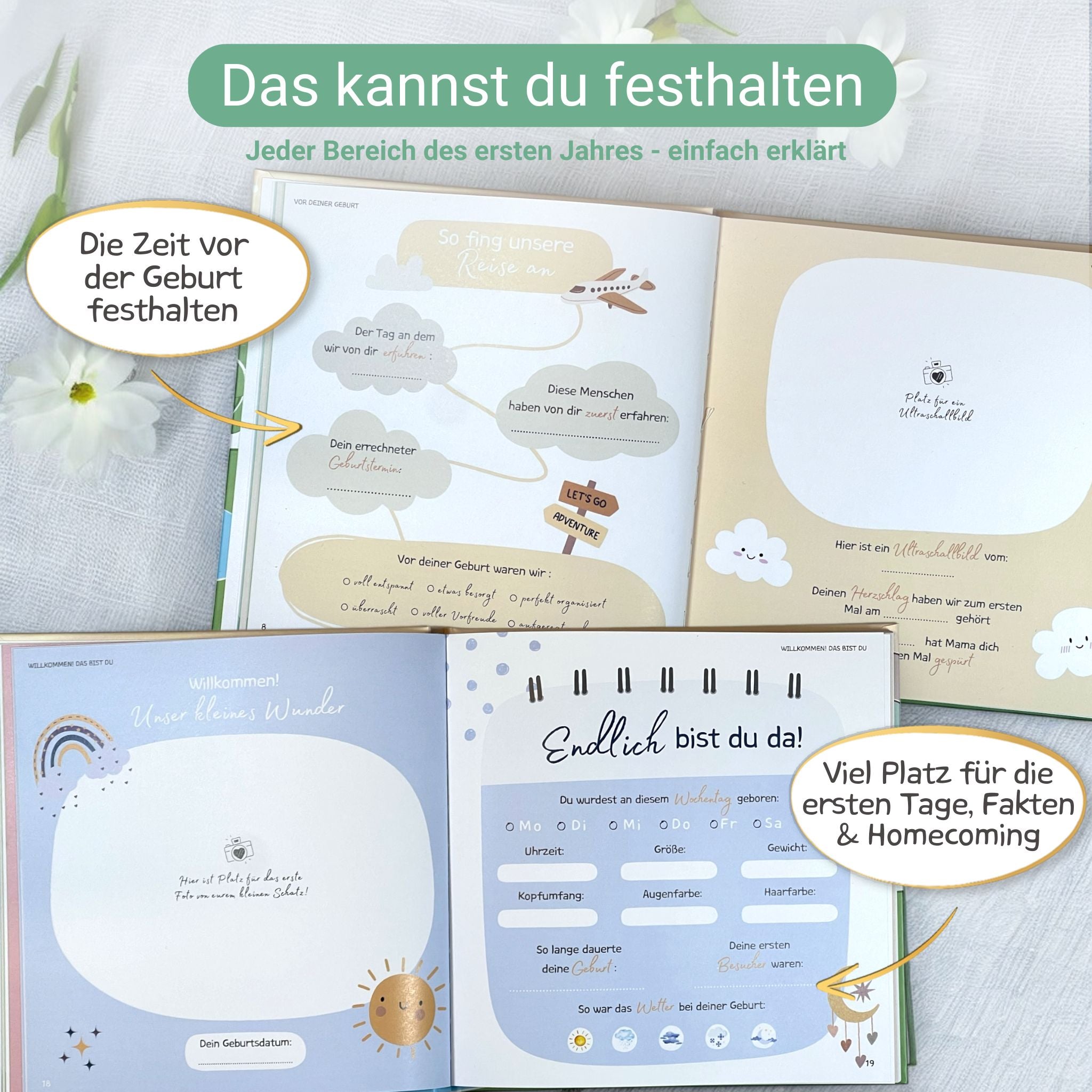 Babyalbum "Mein erstes Jahr" - 96 Seiten