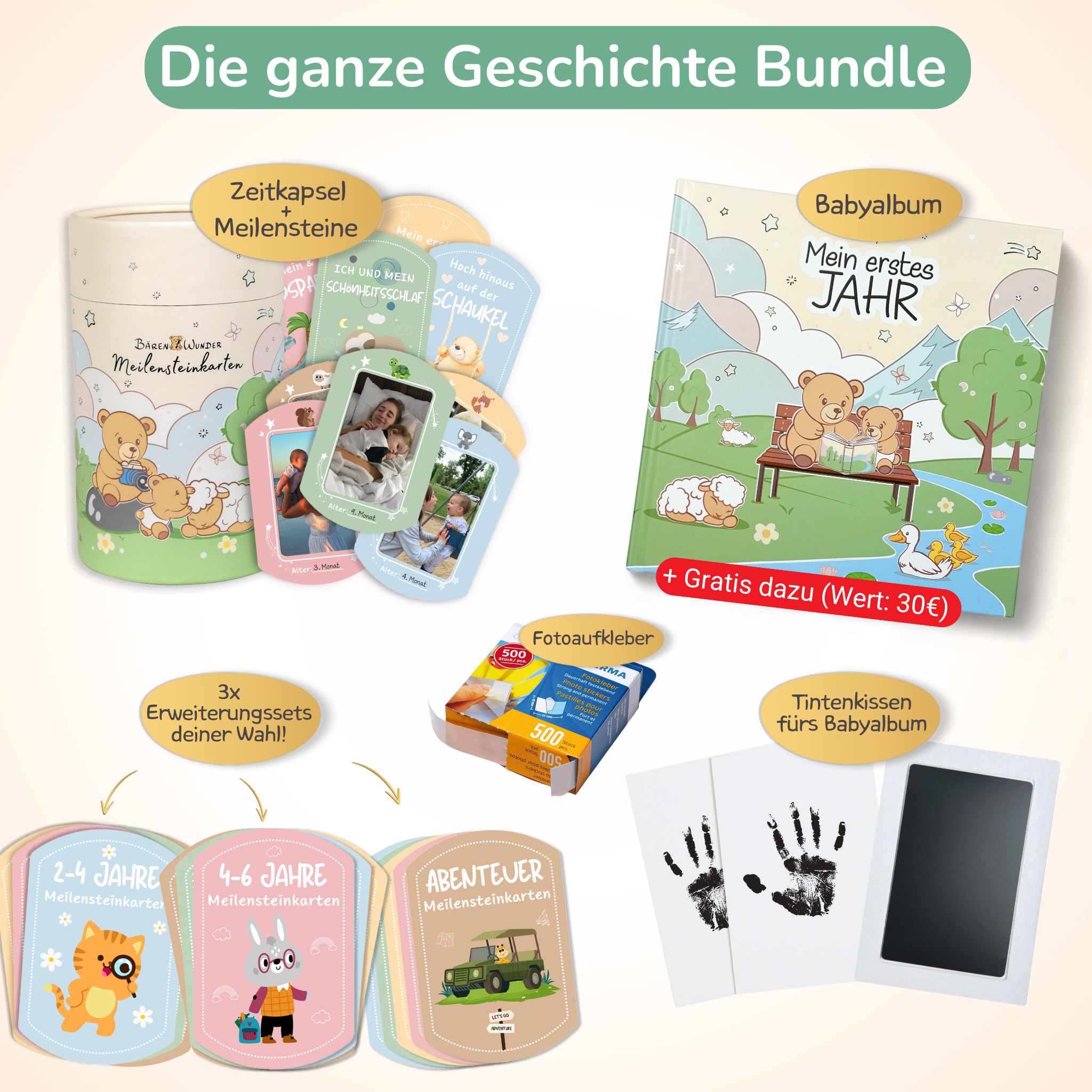 Basis Meilensteinset - 60 Karten inkl. Zeitkapsel