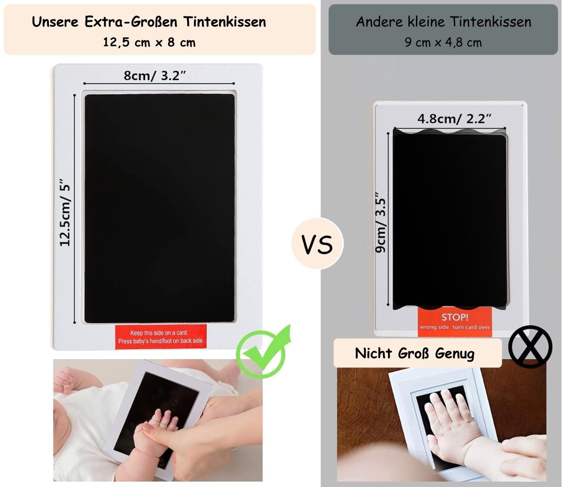 Baby Hand- und Fußabdruck Tintenkissen