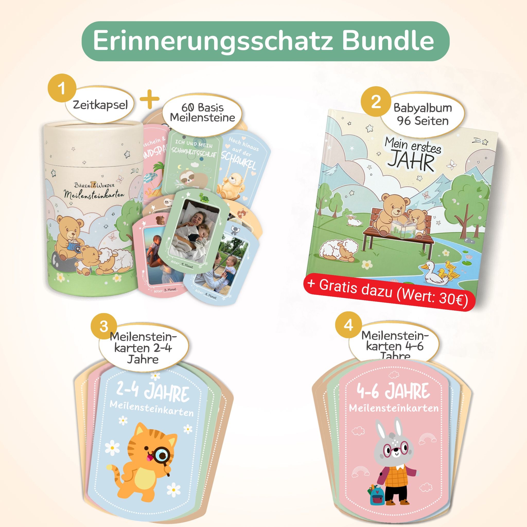 Basis Meilensteinset - 60 Karten inkl. Zeitkapsel