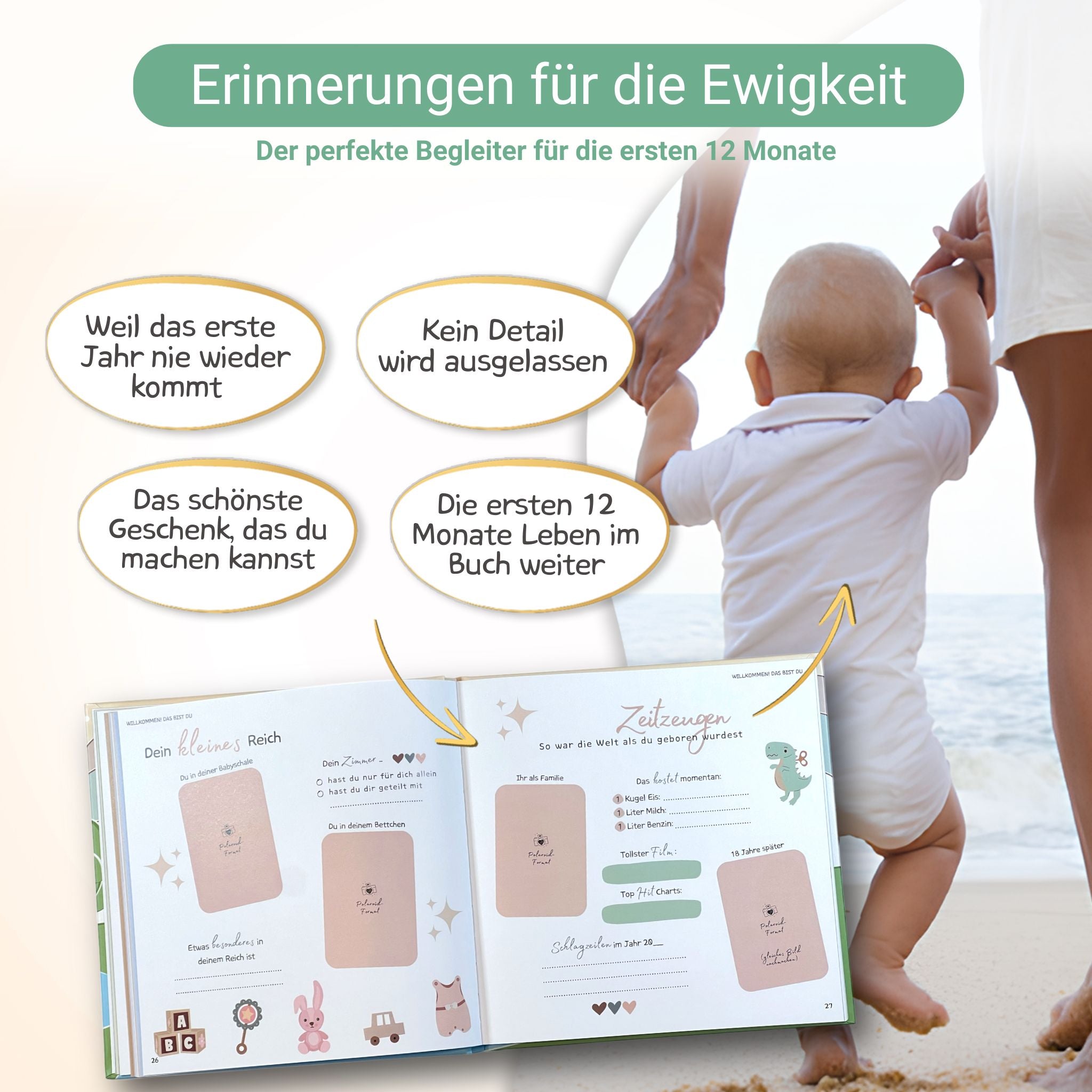 Babyalbum "Mein erstes Jahr" - 96 Seiten